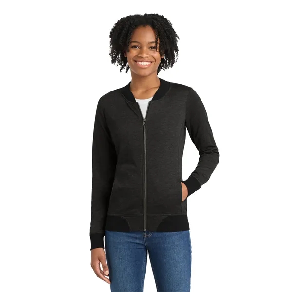 Sport-Tek Women's Lightweight French Terry Bomber - Sport-Tek Women's Lightweight French Terry Bomber - Image 9 of 14