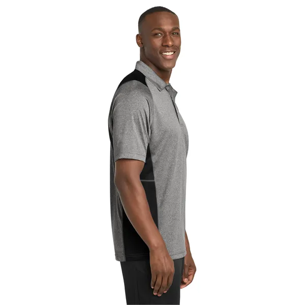 Sport-Tek Heather Colorblock Contender Polo. - Sport-Tek Heather Colorblock Contender Polo. - Image 2 of 54
