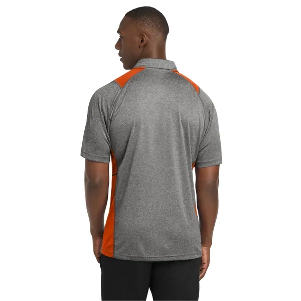 Sport-Tek Heather Colorblock Contender Polo. - Sport-Tek Heather Colorblock Contender Polo. - Image 5 of 54