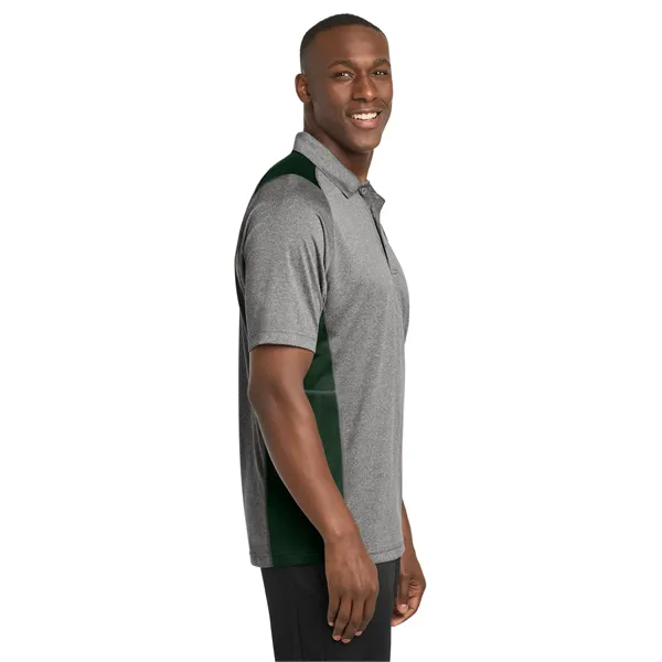 Sport-Tek Heather Colorblock Contender Polo. - Sport-Tek Heather Colorblock Contender Polo. - Image 10 of 54