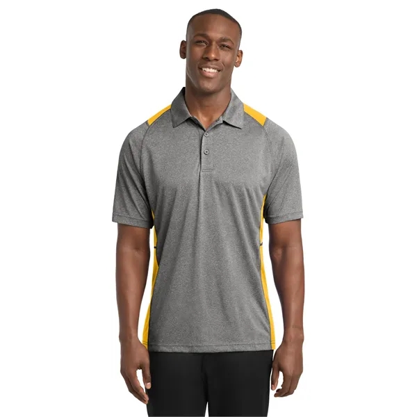 Sport-Tek Heather Colorblock Contender Polo. - Sport-Tek Heather Colorblock Contender Polo. - Image 13 of 54