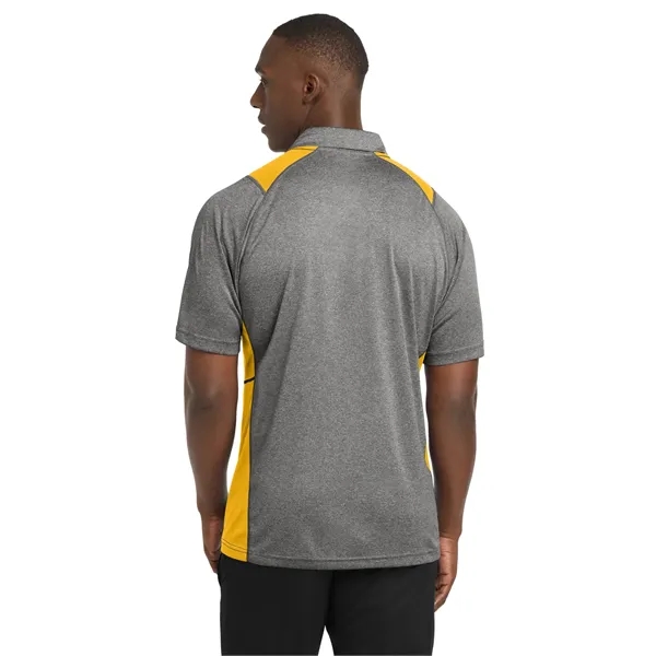 Sport-Tek Heather Colorblock Contender Polo. - Sport-Tek Heather Colorblock Contender Polo. - Image 14 of 54