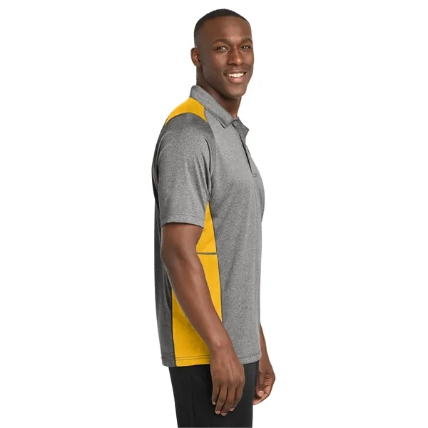 Sport-Tek Heather Colorblock Contender Polo. - Sport-Tek Heather Colorblock Contender Polo. - Image 15 of 54