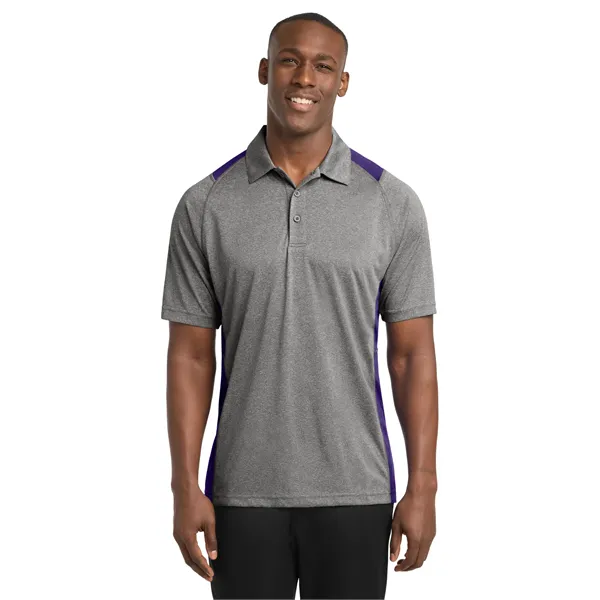 Sport-Tek Heather Colorblock Contender Polo. - Sport-Tek Heather Colorblock Contender Polo. - Image 23 of 54
