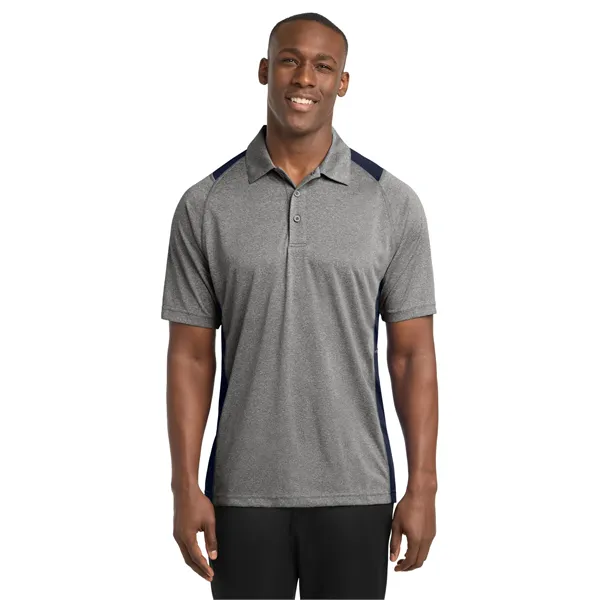 Sport-Tek Heather Colorblock Contender Polo. - Sport-Tek Heather Colorblock Contender Polo. - Image 28 of 54