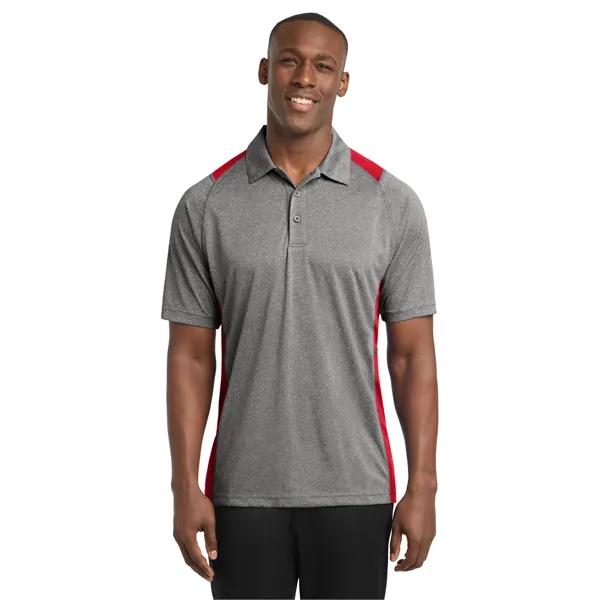 Sport-Tek Heather Colorblock Contender Polo. - Sport-Tek Heather Colorblock Contender Polo. - Image 31 of 54