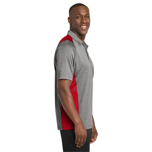 Sport-Tek Heather Colorblock Contender Polo. - Sport-Tek Heather Colorblock Contender Polo. - Image 34 of 54
