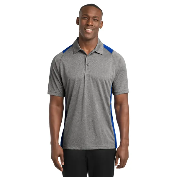 Sport-Tek Heather Colorblock Contender Polo. - Sport-Tek Heather Colorblock Contender Polo. - Image 36 of 54