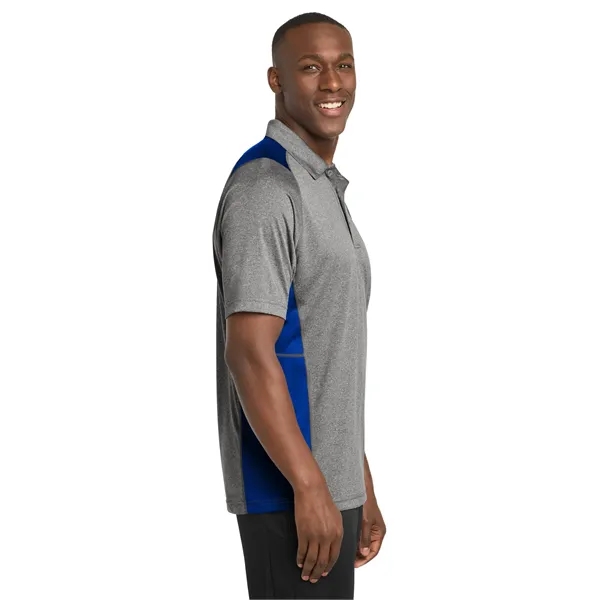 Sport-Tek Heather Colorblock Contender Polo. - Sport-Tek Heather Colorblock Contender Polo. - Image 39 of 54