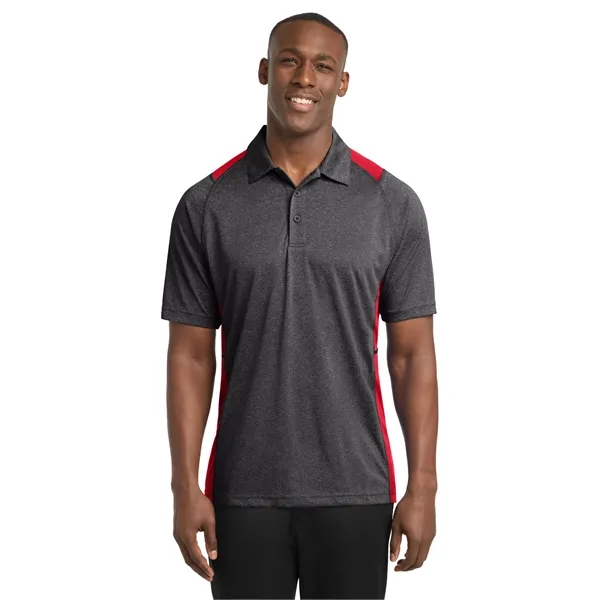 Sport-Tek Heather Colorblock Contender Polo. - Sport-Tek Heather Colorblock Contender Polo. - Image 46 of 54
