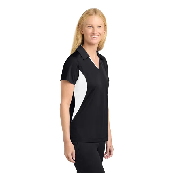 Sport-Tek Women's Side Blocked Micropique Sport-Wick Polo. - Sport-Tek Women's Side Blocked Micropique Sport-Wick Polo. - Image 2 of 59