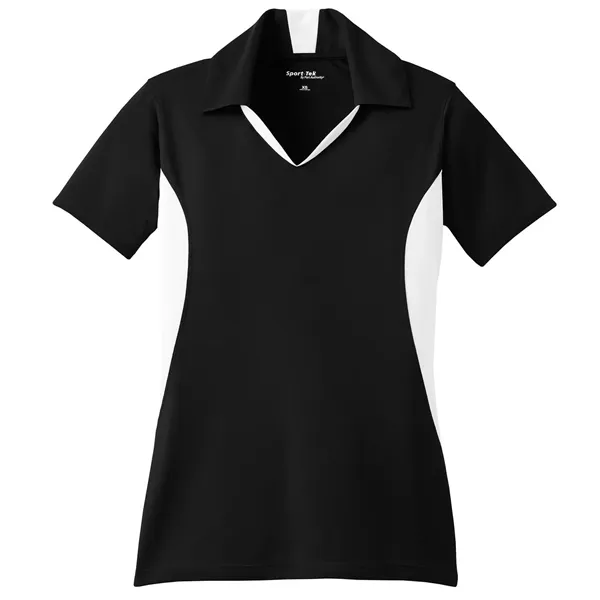Sport-Tek Women's Side Blocked Micropique Sport-Wick Polo. - Sport-Tek Women's Side Blocked Micropique Sport-Wick Polo. - Image 3 of 59