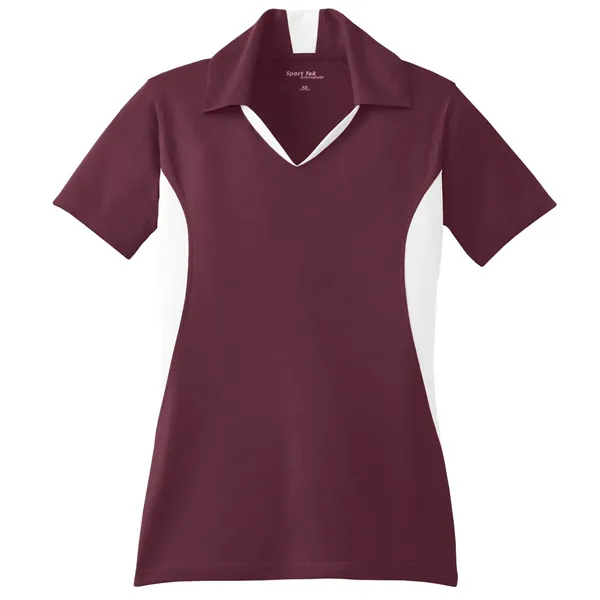 Sport-Tek Women's Side Blocked Micropique Sport-Wick Polo. - Sport-Tek Women's Side Blocked Micropique Sport-Wick Polo. - Image 8 of 59