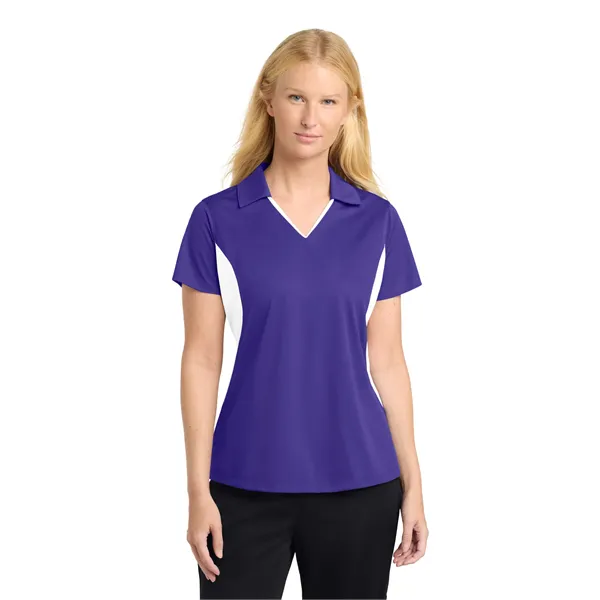 Sport-Tek Women's Side Blocked Micropique Sport-Wick Polo. - Sport-Tek Women's Side Blocked Micropique Sport-Wick Polo. - Image 10 of 59
