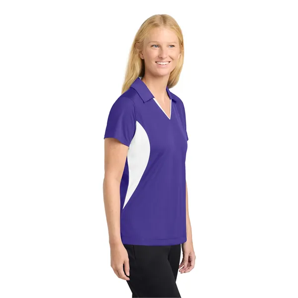 Sport-Tek Women's Side Blocked Micropique Sport-Wick Polo. - Sport-Tek Women's Side Blocked Micropique Sport-Wick Polo. - Image 12 of 59