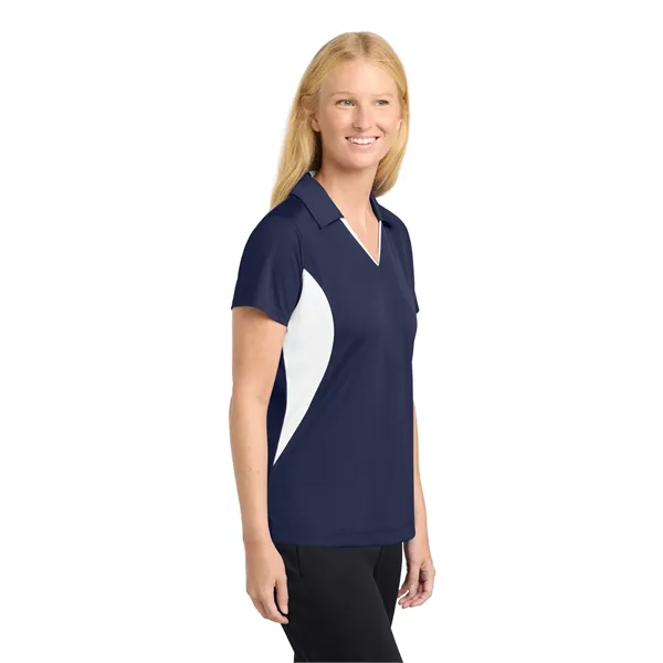 Sport-Tek Women's Side Blocked Micropique Sport-Wick Polo. - Sport-Tek Women's Side Blocked Micropique Sport-Wick Polo. - Image 17 of 59