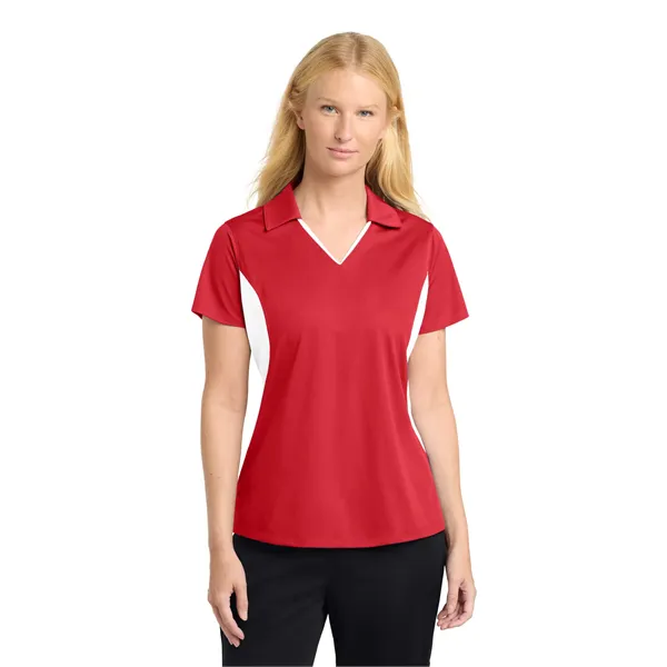 Sport-Tek Women's Side Blocked Micropique Sport-Wick Polo. - Sport-Tek Women's Side Blocked Micropique Sport-Wick Polo. - Image 20 of 59