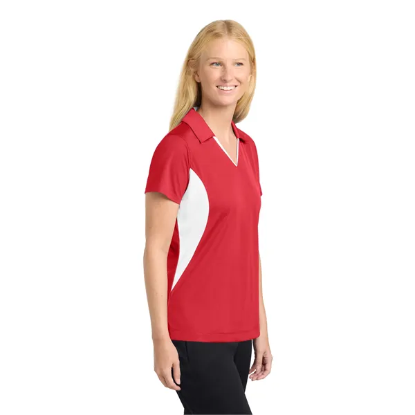 Sport-Tek Women's Side Blocked Micropique Sport-Wick Polo. - Sport-Tek Women's Side Blocked Micropique Sport-Wick Polo. - Image 22 of 59