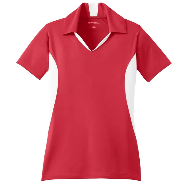 Sport-Tek Women's Side Blocked Micropique Sport-Wick Polo. - Sport-Tek Women's Side Blocked Micropique Sport-Wick Polo. - Image 23 of 59
