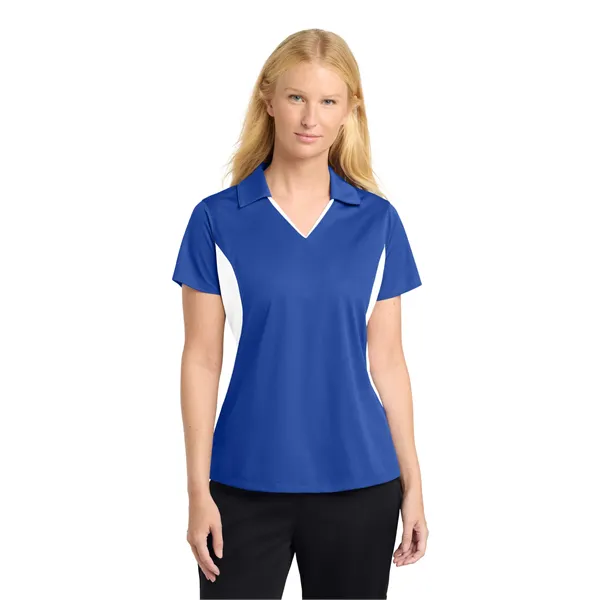 Sport-Tek Women's Side Blocked Micropique Sport-Wick Polo. - Sport-Tek Women's Side Blocked Micropique Sport-Wick Polo. - Image 25 of 59