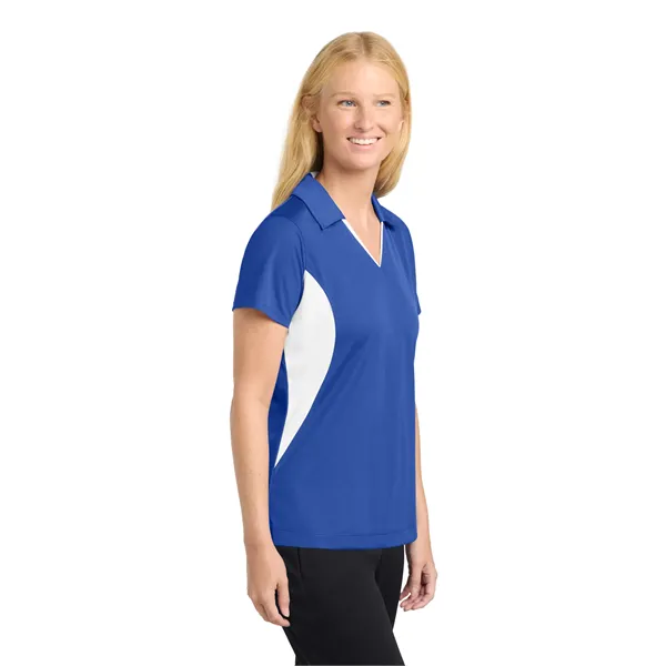 Sport-Tek Women's Side Blocked Micropique Sport-Wick Polo. - Sport-Tek Women's Side Blocked Micropique Sport-Wick Polo. - Image 27 of 59