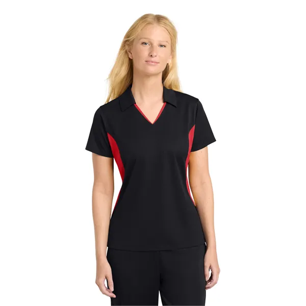 Sport-Tek Women's Side Blocked Micropique Sport-Wick Polo. - Sport-Tek Women's Side Blocked Micropique Sport-Wick Polo. - Image 30 of 59