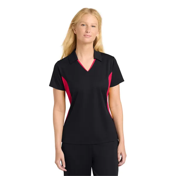Sport-Tek Women's Side Blocked Micropique Sport-Wick Polo. - Sport-Tek Women's Side Blocked Micropique Sport-Wick Polo. - Image 51 of 59