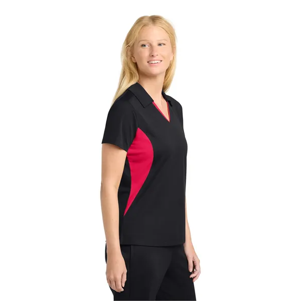 Sport-Tek Women's Side Blocked Micropique Sport-Wick Polo. - Sport-Tek Women's Side Blocked Micropique Sport-Wick Polo. - Image 53 of 59