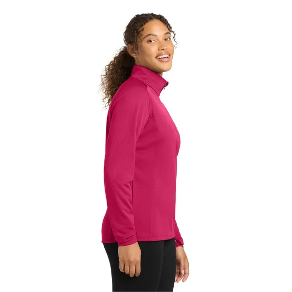 Sport-Tek Women's Sport-Wick Textured 1/4-Zip Pullover. - Sport-Tek Women's Sport-Wick Textured 1/4-Zip Pullover. - Image 17 of 29