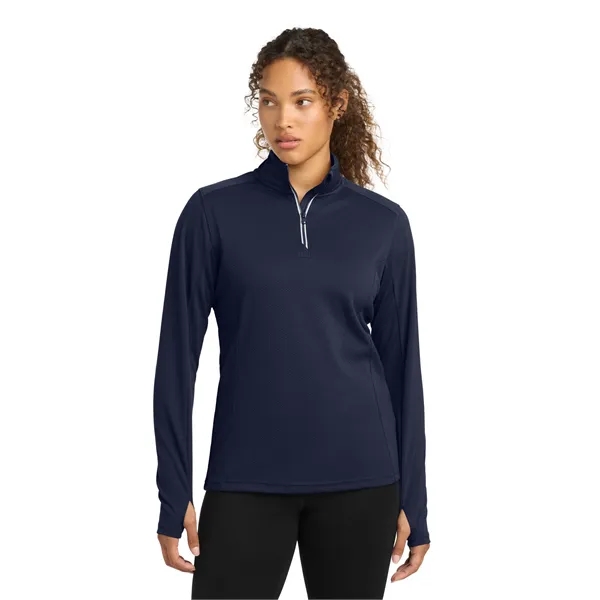 Sport-Tek Women's Sport-Wick Textured 1/4-Zip Pullover. - Sport-Tek Women's Sport-Wick Textured 1/4-Zip Pullover. - Image 18 of 29