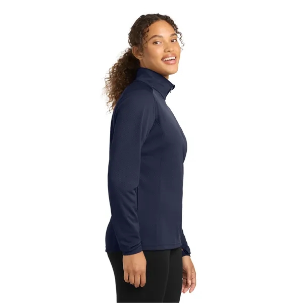 Sport-Tek Women's Sport-Wick Textured 1/4-Zip Pullover. - Sport-Tek Women's Sport-Wick Textured 1/4-Zip Pullover. - Image 20 of 29