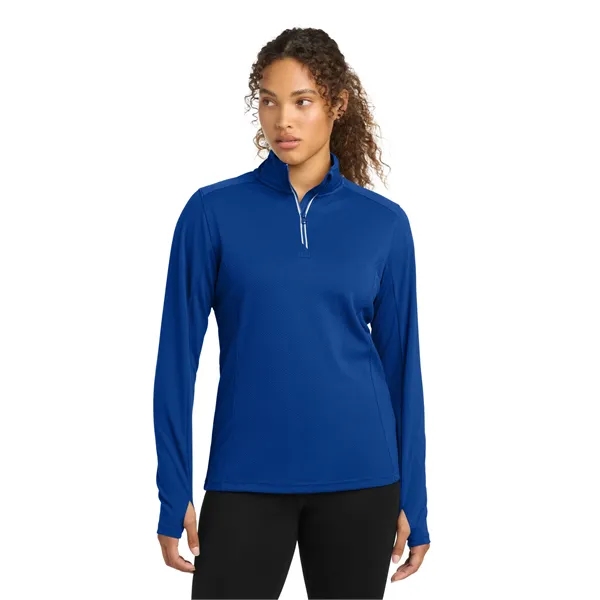 Sport-Tek Women's Sport-Wick Textured 1/4-Zip Pullover. - Sport-Tek Women's Sport-Wick Textured 1/4-Zip Pullover. - Image 21 of 29