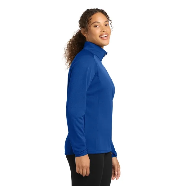Sport-Tek Women's Sport-Wick Textured 1/4-Zip Pullover. - Sport-Tek Women's Sport-Wick Textured 1/4-Zip Pullover. - Image 23 of 29