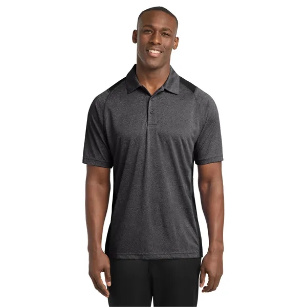 Sport-Tek Heather Colorblock Contender Polo.