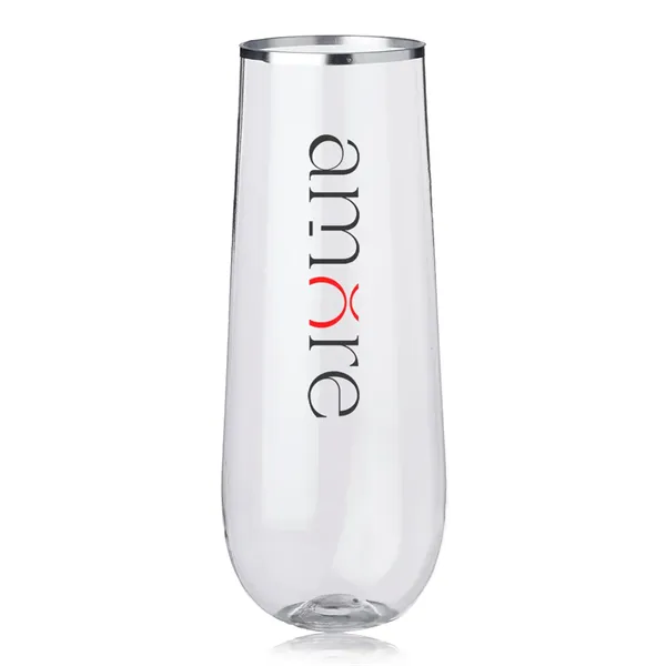 Reserv 9 oz. Plastic Stemless Flute