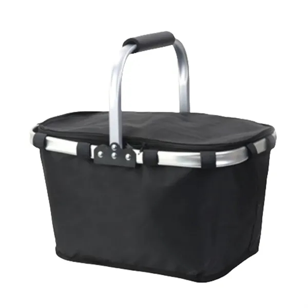 Portable Folding Picnic Basket Insulated Cooler With Handle - Portable Folding Picnic Basket Insulated Cooler With Handle - Image 4 of 7