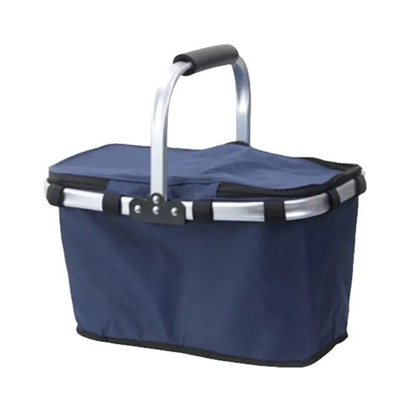 Portable Folding Picnic Basket Insulated Cooler With Handle - Portable Folding Picnic Basket Insulated Cooler With Handle - Image 7 of 7