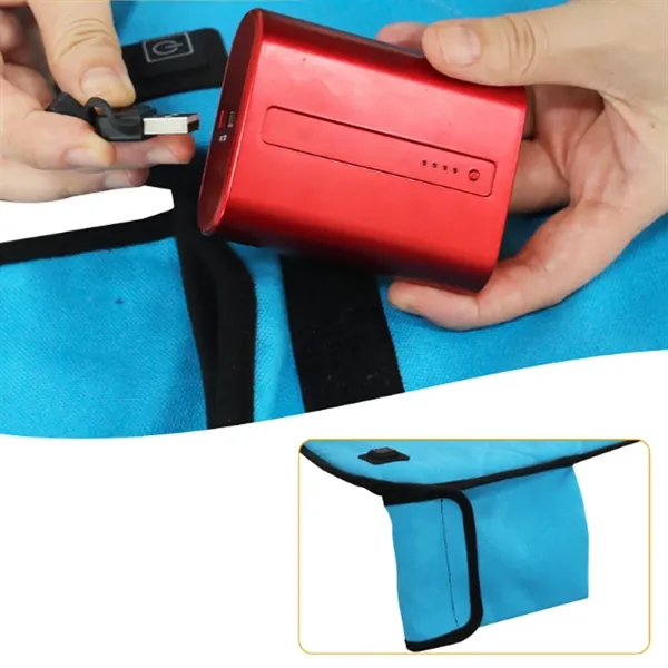 Portable USB Heated Lap Blanket & Seat Pad - Portable USB Heated Lap Blanket & Seat Pad - Image 4 of 5