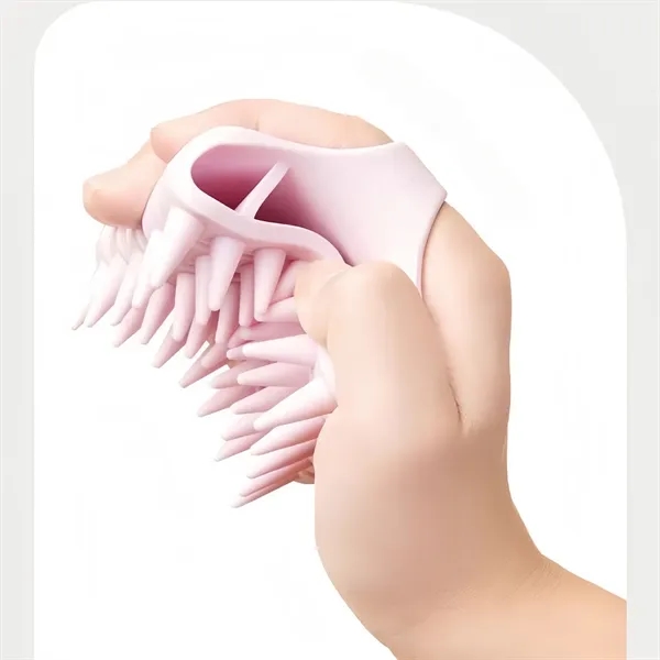 Soft Silicone Scalp Massager Brush For Hair Care Wellness - Soft Silicone Scalp Massager Brush For Hair Care Wellness - Image 7 of 10