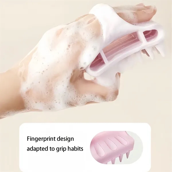 Soft Silicone Scalp Massager Brush For Hair Care Wellness - Soft Silicone Scalp Massager Brush For Hair Care Wellness - Image 8 of 10