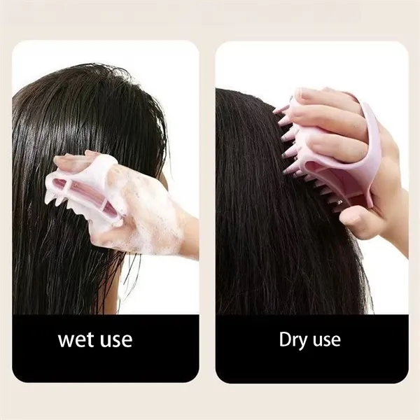 Soft Silicone Scalp Massager Brush For Hair Care Wellness - Soft Silicone Scalp Massager Brush For Hair Care Wellness - Image 9 of 10
