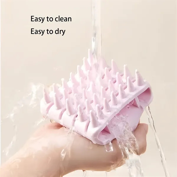 Soft Silicone Scalp Massager Brush For Hair Care Wellness - Soft Silicone Scalp Massager Brush For Hair Care Wellness - Image 10 of 10
