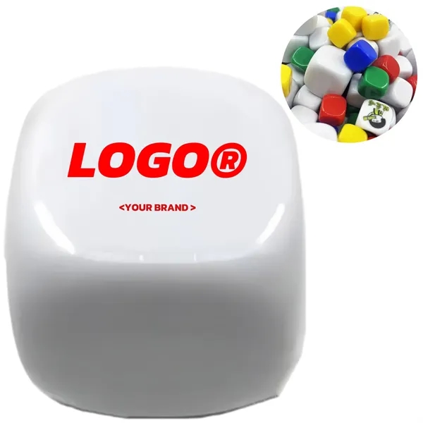 Custom Dice For Board Games Colorful Plastic 25mm DIY - Custom Dice For Board Games Colorful Plastic 25mm DIY - Image 0 of 5