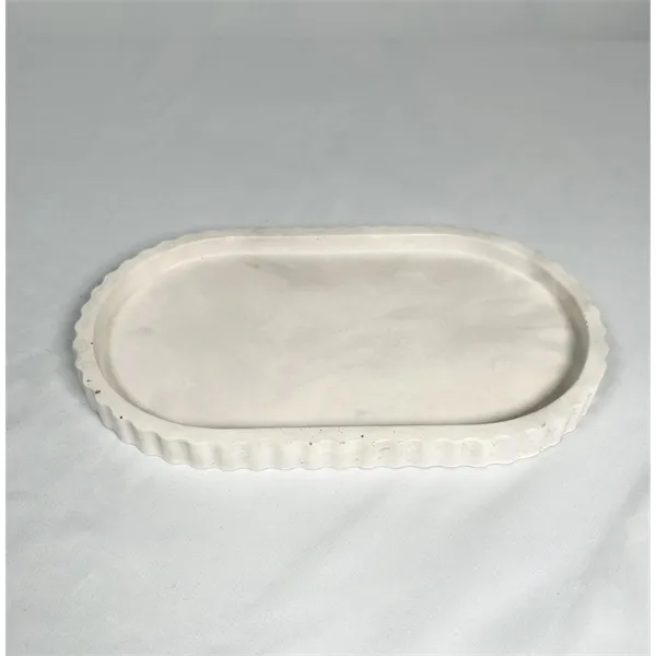 Fluted Oval Tray - Stoneware Collection - Fluted Oval Tray - Stoneware Collection - Image 2 of 3