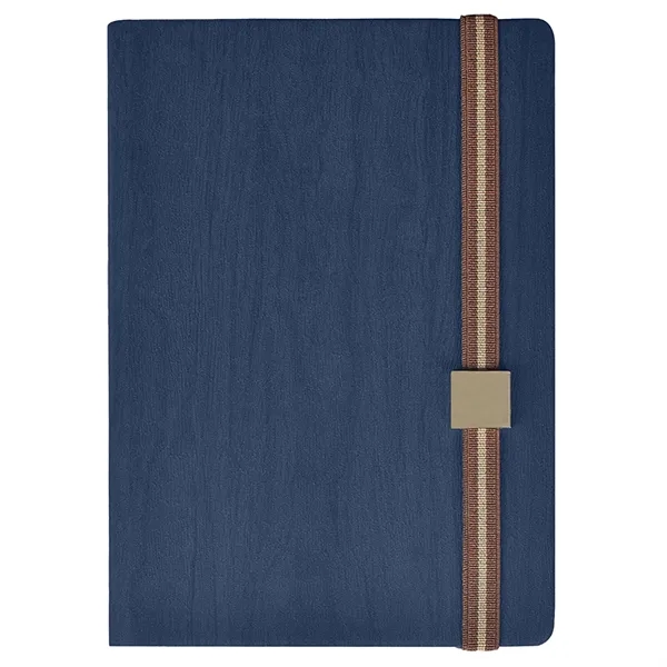 TiTUS® Melange PU Leather A5 Executive Notebook with Elastic - TiTUS® Melange PU Leather A5 Executive Notebook with Elastic - Image 3 of 5
