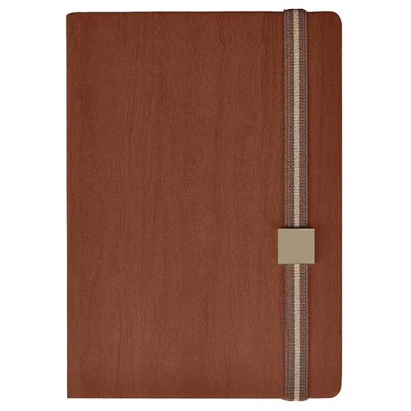 TiTUS® Melange PU Leather A5 Executive Notebook with Elastic - TiTUS® Melange PU Leather A5 Executive Notebook with Elastic - Image 4 of 5