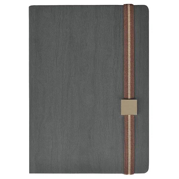 TiTUS® Melange PU Leather A5 Executive Notebook with Elastic - TiTUS® Melange PU Leather A5 Executive Notebook with Elastic - Image 5 of 5