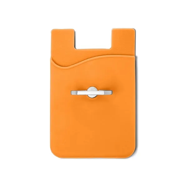 Silicone Card Holder with Metal Ring Phone Stand - Silicone Card Holder with Metal Ring Phone Stand - Image 10 of 12