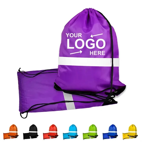 Outdoor Reflective Drawstring Bag - Outdoor Reflective Drawstring Bag - Image 0 of 8