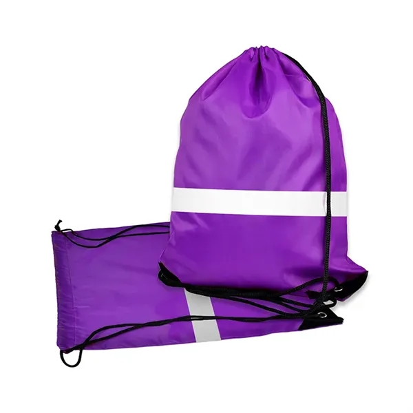 Outdoor Reflective Drawstring Bag - Outdoor Reflective Drawstring Bag - Image 5 of 8